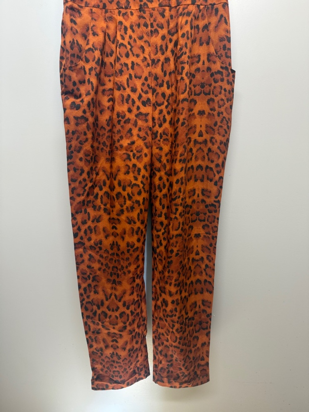 Free People Nordic Winds Rust Leopard-Print Jumpsuit - Picture 7 of 10